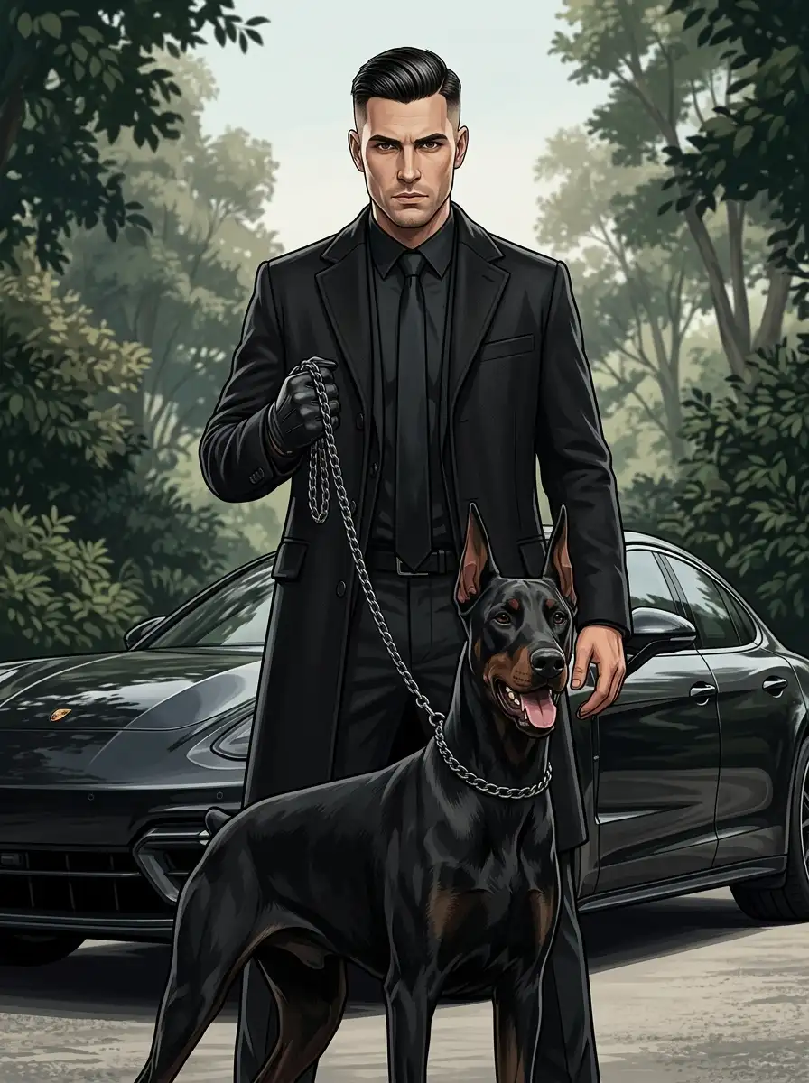 Man_with_Doberman_and_car_202607182351